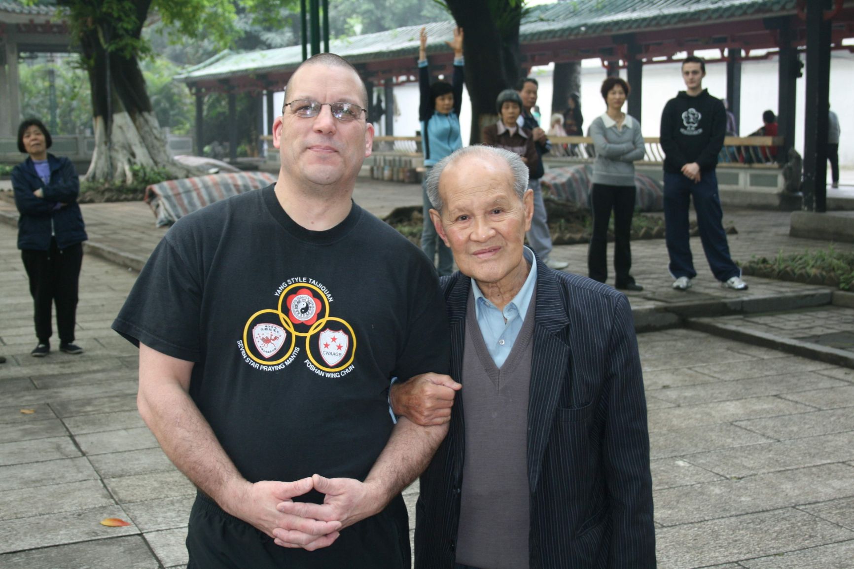 Sifu Dave George with Master Ou China 2007