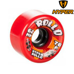 HYPER QUAD WHEELS HYPER ROLLO 78A Red Pack of 8